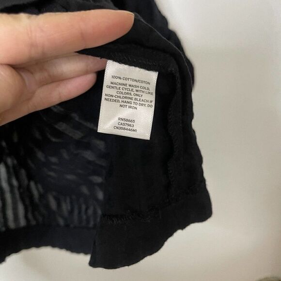 NWOT CASLON long sleeve cold shoulder cotton tunic top size Small - Picture 4 of 5